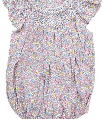 Floral Harper Smocked Bubble, Moore