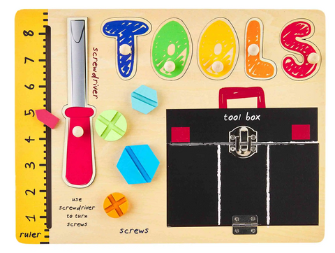 Tools Busy Puzzle Board - Baby Parker