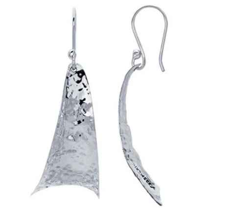 Free Form Hammered Earrings