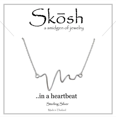 Heartbeat Necklace/ Silver