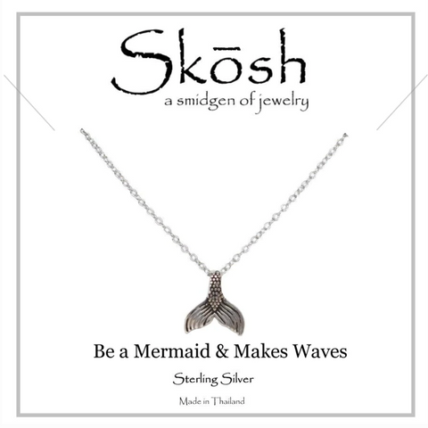Mermaid Tail Necklace-Silver