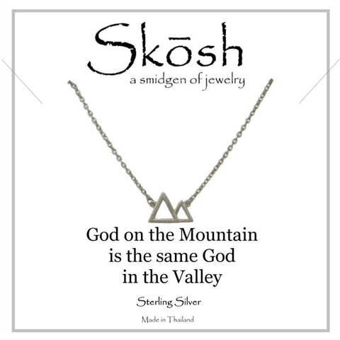 Mountains and Valleys Necklace/ Silver