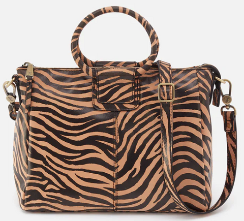 Sheila Medium Satchel/ Zebra Stripes