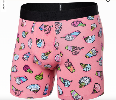 DROPTEMP™ COOLING COTTON Boxer Brief / Brain Freeze- Coral