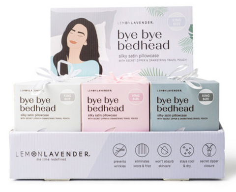 Lemon Lavender® Bye Bye Bedhead Silky Satin Pillowcase King Sized