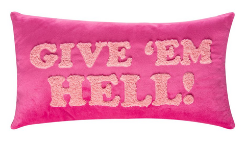 Give Em Hell Towel Loop Lumbar Pillow