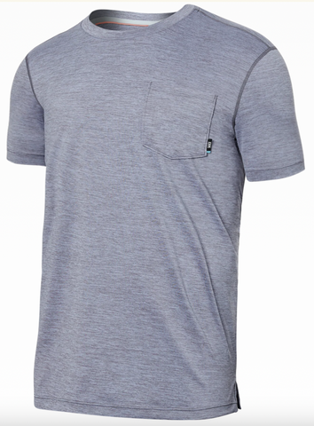 ALL DAY COOLING Short Sleeve Crew / Shark Heather