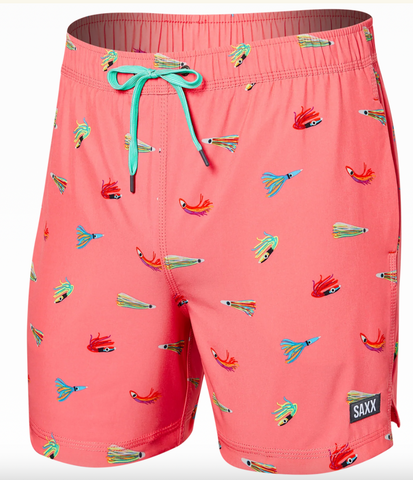 OH BUOY STRETCH VOLLEY Swim Shorts 5" / Bite Me- Gumball