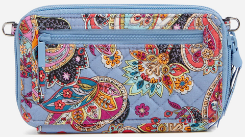 RFID All in One Crossbody Bag/ Provence Paisley