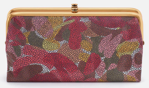 Lauren Clutch Wallet- Abstract Foliage