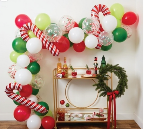 Candy Cane Holliday Ballon Kit