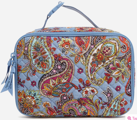 Purple Lay Flat Lunch Box- Provence Paisley