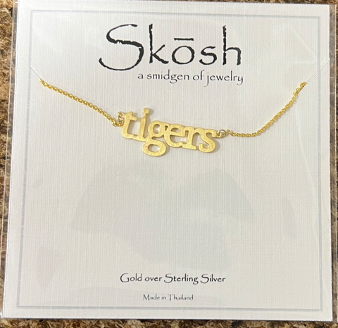tigers gold necklace