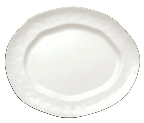 Cantaria Large Oval Platter Matte White