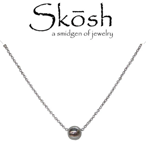 Silver Single Polished Bead