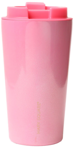 Pearlized Pink Stainless To-Go Coffee Tumbler/ 15oz
