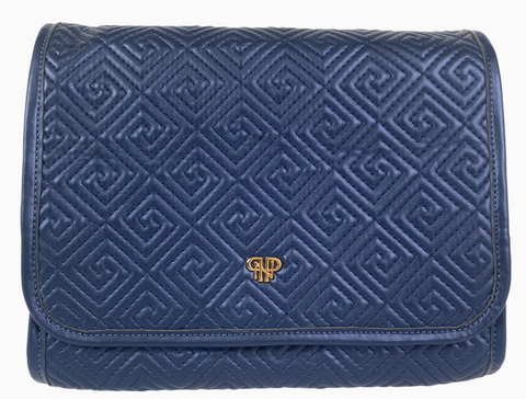 Hanging Travel Toiletry Case/ Greek Navy