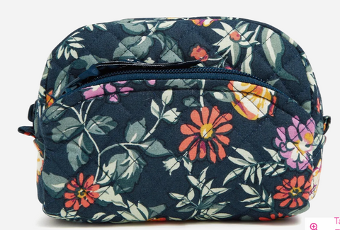 Mini Cosmetic Bag -Fresh-Cut Floral Green