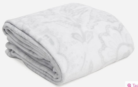 Plush Throw Blanket/ Java Lace