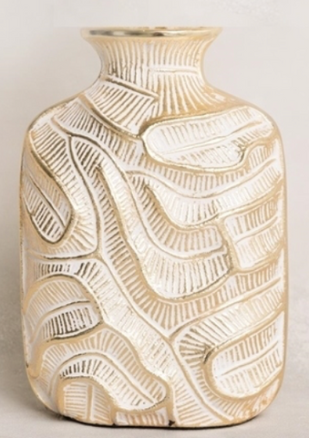 Large Gold Leaf Vase
