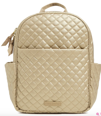 Small Backpack- Champagne Gold Pearl