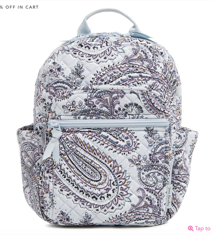 Small Backpack - Soft Sky Paisley