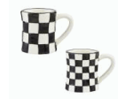 Large Checkered Mugs
