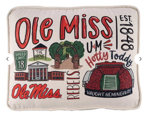 Ole Miss Icon Pillow