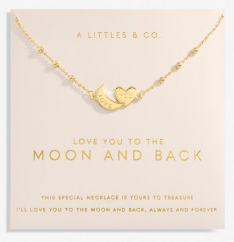 Forever Yours 'Love You To The Moon And Back' Necklace In Gold-Tone Plating