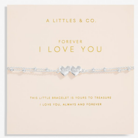 Forever Yours 'Forever I Love You' Bracelet In Silver Plating