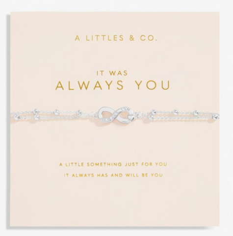 Forever Yours 'It Was Always You' Bracelet In Silver Plating