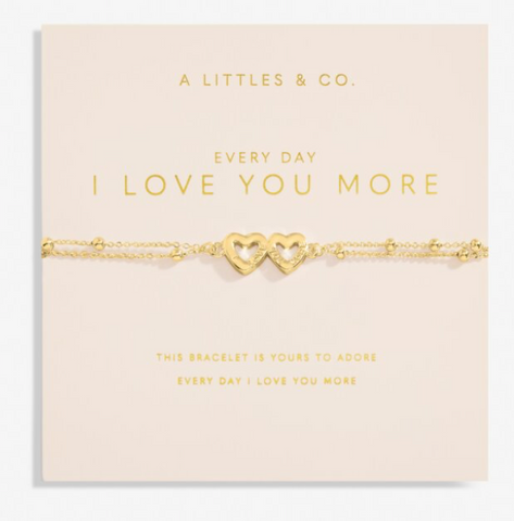 Forever Yours 'Everyday I Love You More' Bracelet In Gold-Tone Plating