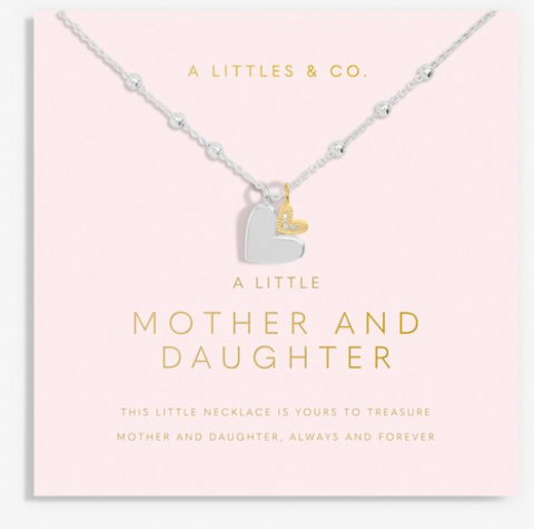 Mother's Day A Little 'Mother And Daughter' Necklace In Silver Plating