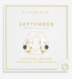 Birthstone Hoop Earrings In Gold-Tone Plating