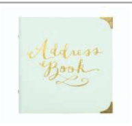 GILDED MINT ADDRESS BOOK