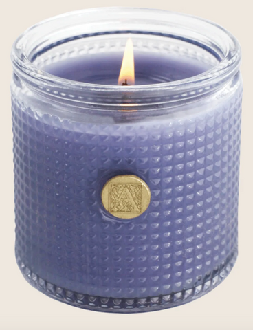 Lavender Bouquet - Elegant Essentials - Textured Glass Candle