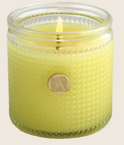 Lemon Basil - Elegant Essentials - Textured Glass Candle