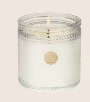 Royal Linen - Elegant Essentials - Textured Glass Candle