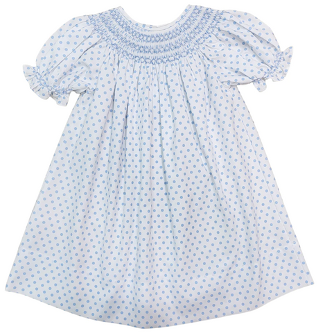 Polka Dot Smocked Dress