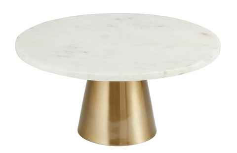 Brass and Marble Cake Stand
