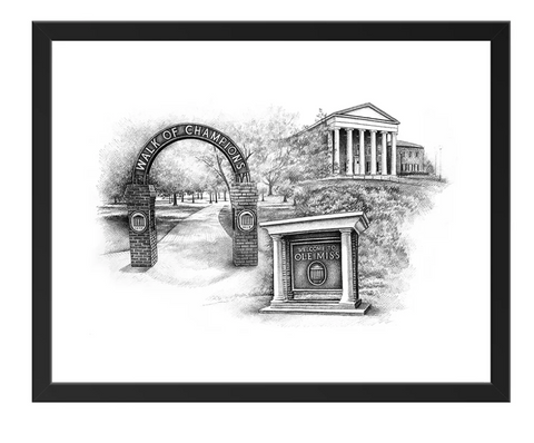 Ole Miss Campus 11x14 Prints