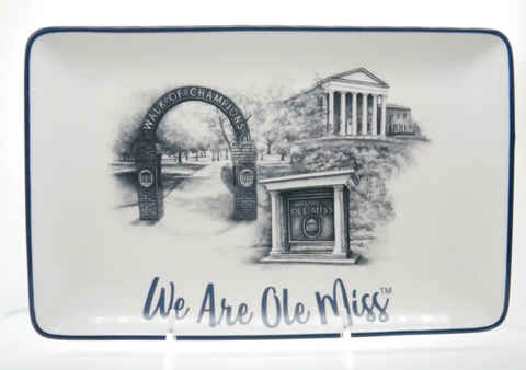 Ole Miss Campus Ceramic Trinket Tray