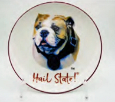 Miss State Mascot Ceramic Trinket Tray