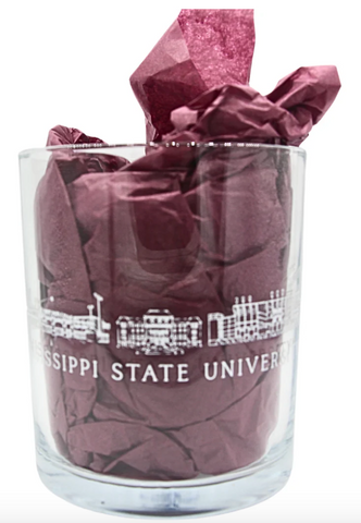 Mississippi State Skyline DOF Glass