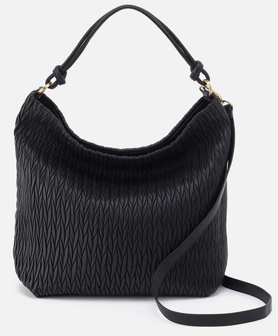 LINDLEY HOBO Shoulder Bag- Black