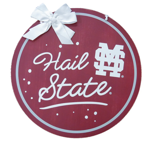 Miss State Spirit Wood Door Hanger