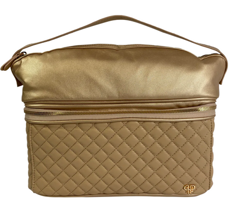 Stylist Travel Bag - Nude & Gold