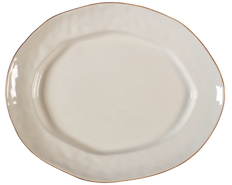 Cantaria Large Oval Platter Ivory