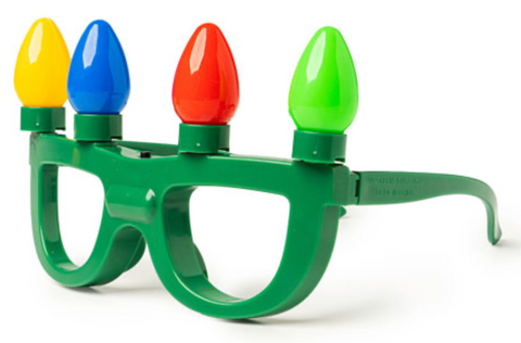 Lotsa LITES! Jumbo Flashing  Holiday Glasses