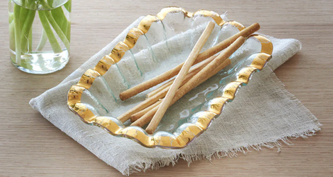 RUFFLE RECTANGULAR BOWL